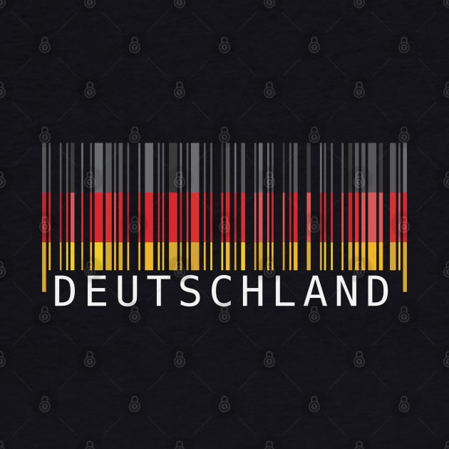 Deutschland flag colors barcode by Finji